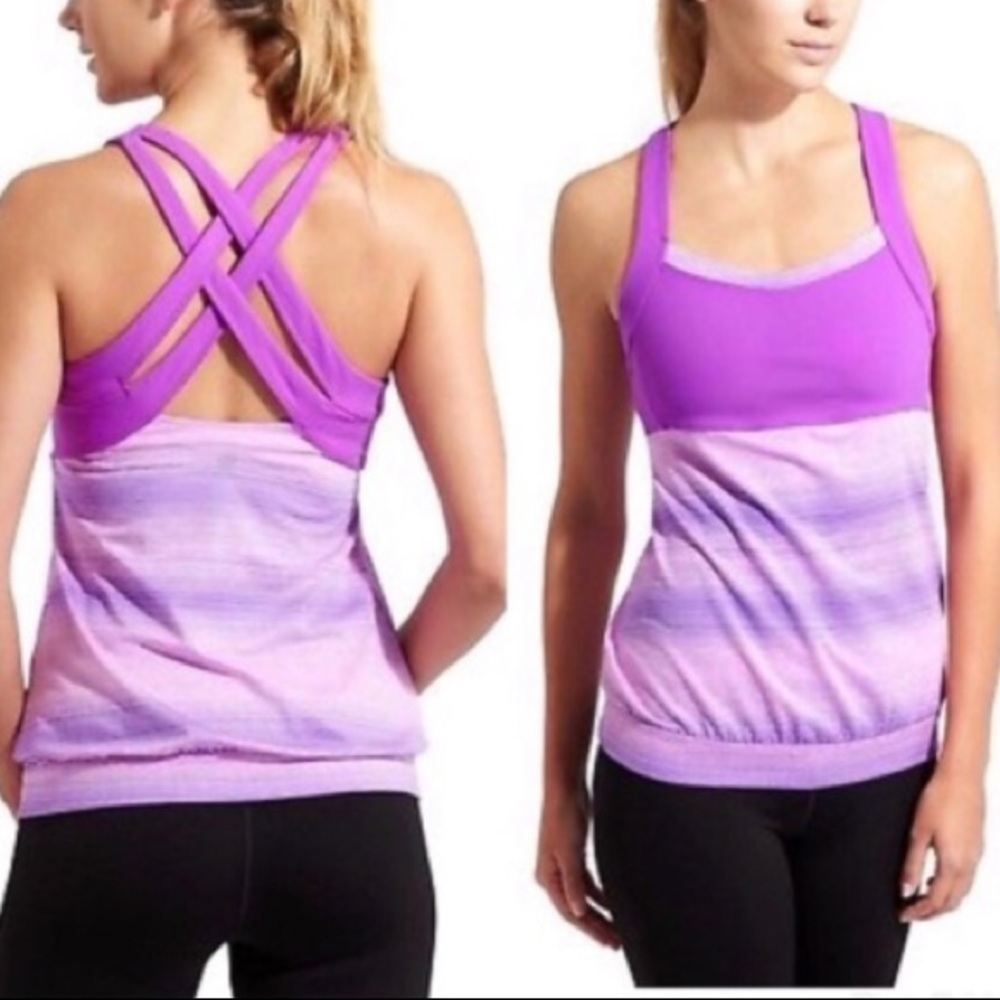Athleta Stride Crunch‎ and Punch Tank Top Xs